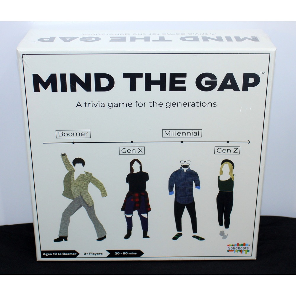 SolidRoots Mind The Gap Trivia Board Game for the Generations New Sealed